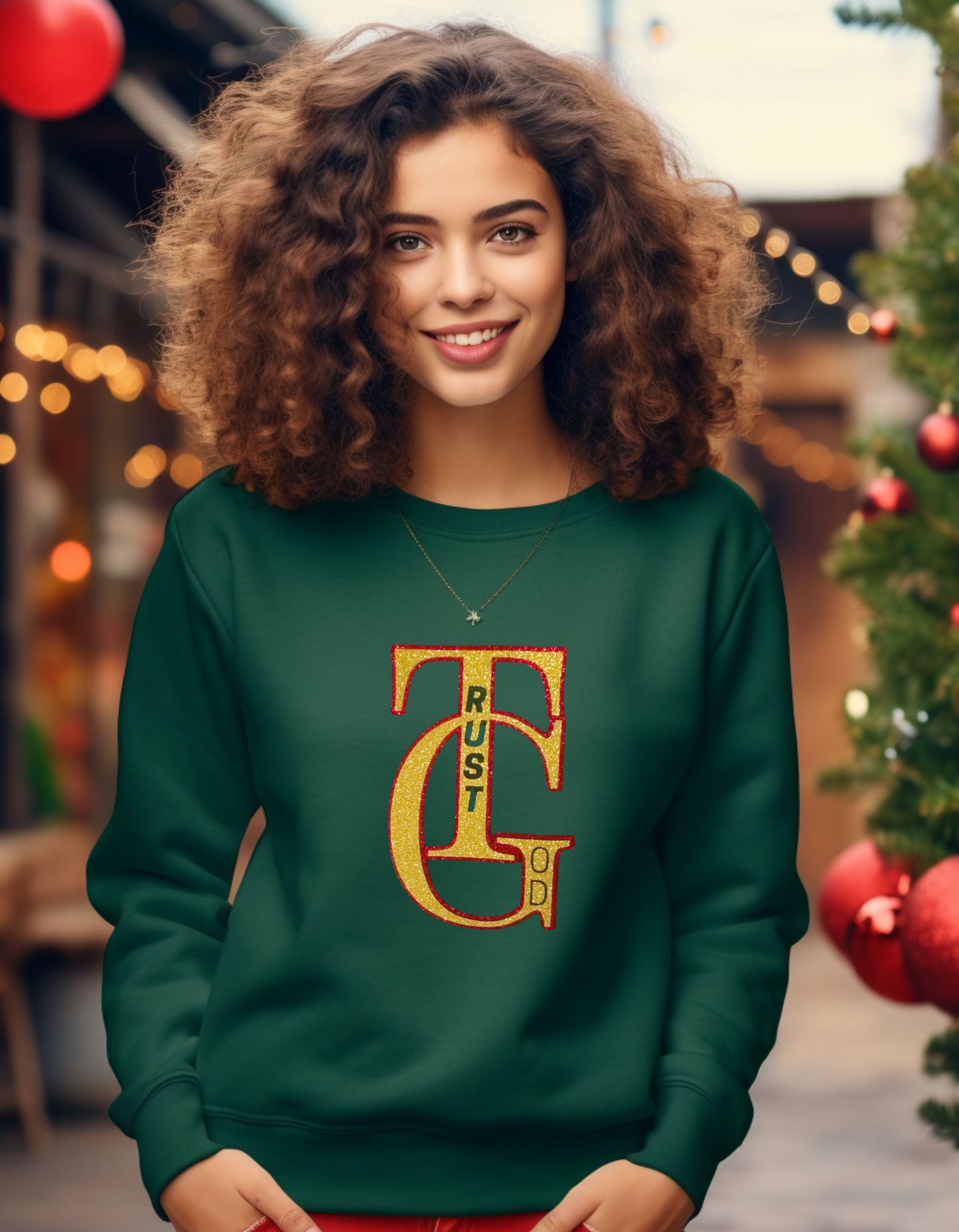 Trust God unisex sweatshirt. Perfect Holiday gift.