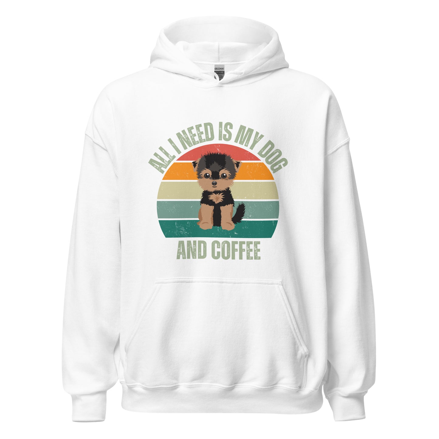 "All I Need Is My Dog and Coffee" unisex hoodie